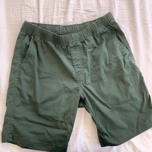 Green Above Knee Shorts